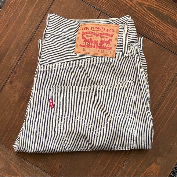 Levi's Other - Levi’s 511 32 x 32 Pin Striped Jeans